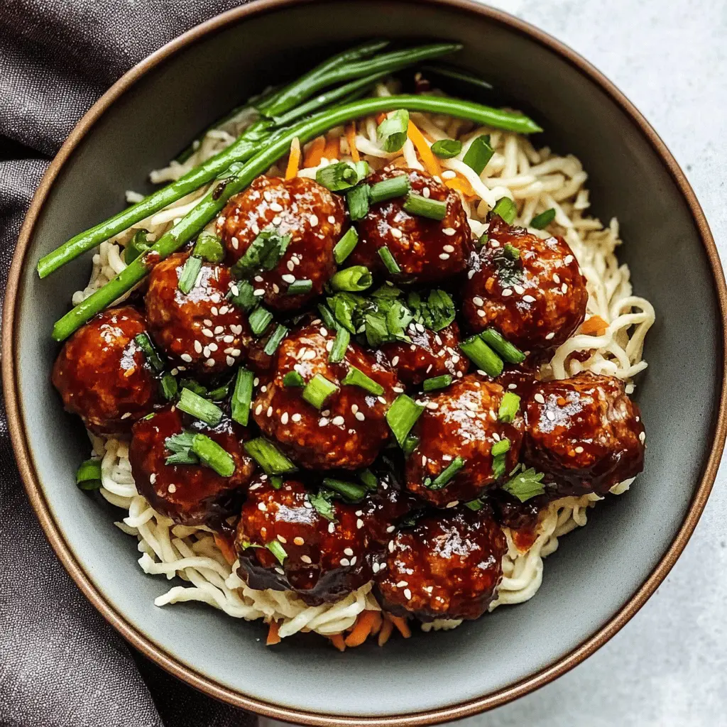 Whip up these delicious 30-minute Mongolian Beef Meatballs packed with savory flavors! Featuring tender beef and a mouthwatering sauce, they're perfect for busy weeknights or a quick dinner party. Serve them over rice or noodles for a satisfying meal. Save this recipe for an easy, flavorful dish that will please everyone at your table!