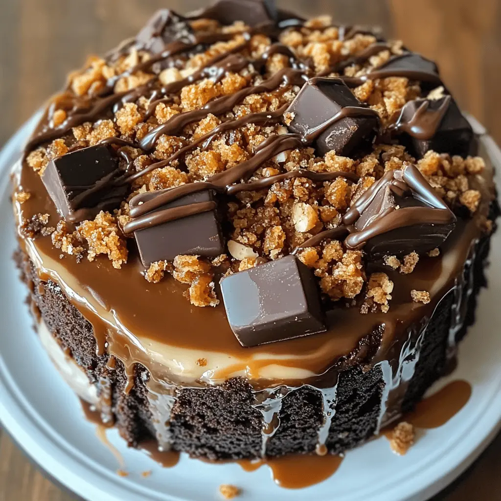 This Chocolate Caramel Toffee Crunch Cake is a dream come true for dessert lovers! With its rich layers of chocolate cake, gooey caramel, and a delightful toffee crunch topping, every bite is pure bliss. Perfect for birthdays, celebrations, or any sweet occasion. Save this recipe and impress your friends and family with a treat they won’t forget!