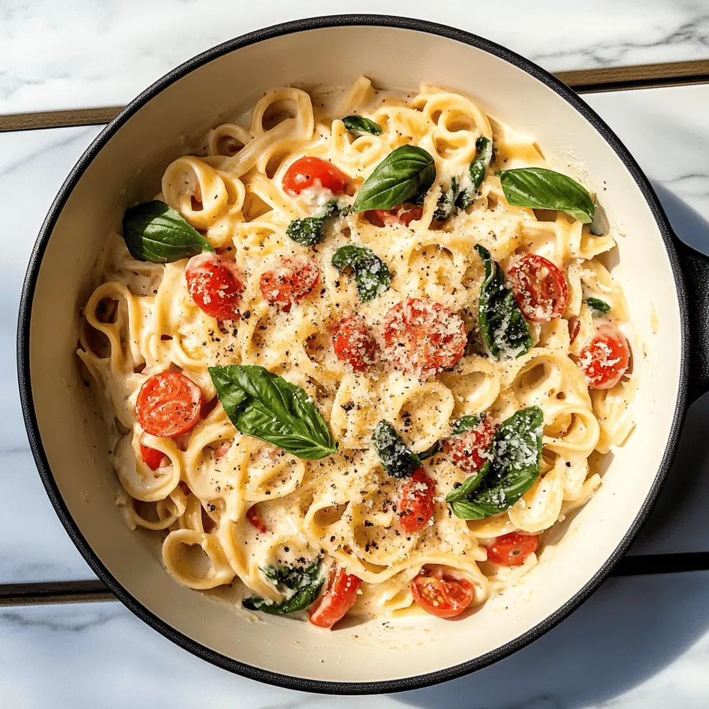 This Creamy Basil Tomato Pasta is a delightful meal that's both rich and comforting! Made with fresh tomatoes, fragrant basil, and a velvety sauce, it’s perfect for any weeknight dinner. Serve it up for family gatherings or date nights, and watch everyone enjoy every bite. Don’t forget to save this recipe for a creamy, flavorful dish that's sure to impress!