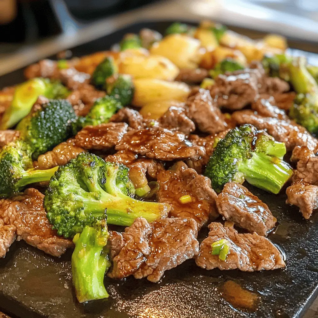 Enjoy a quick and delicious meal with this Easy Beef and Broccoli recipe made on the Blackstone Griddle! Tender beef and crisp broccoli come together in a savory sauce, perfect for busy weeknights or a family gathering. Save this simple dish for a flavorful dinner idea that everyone will love!