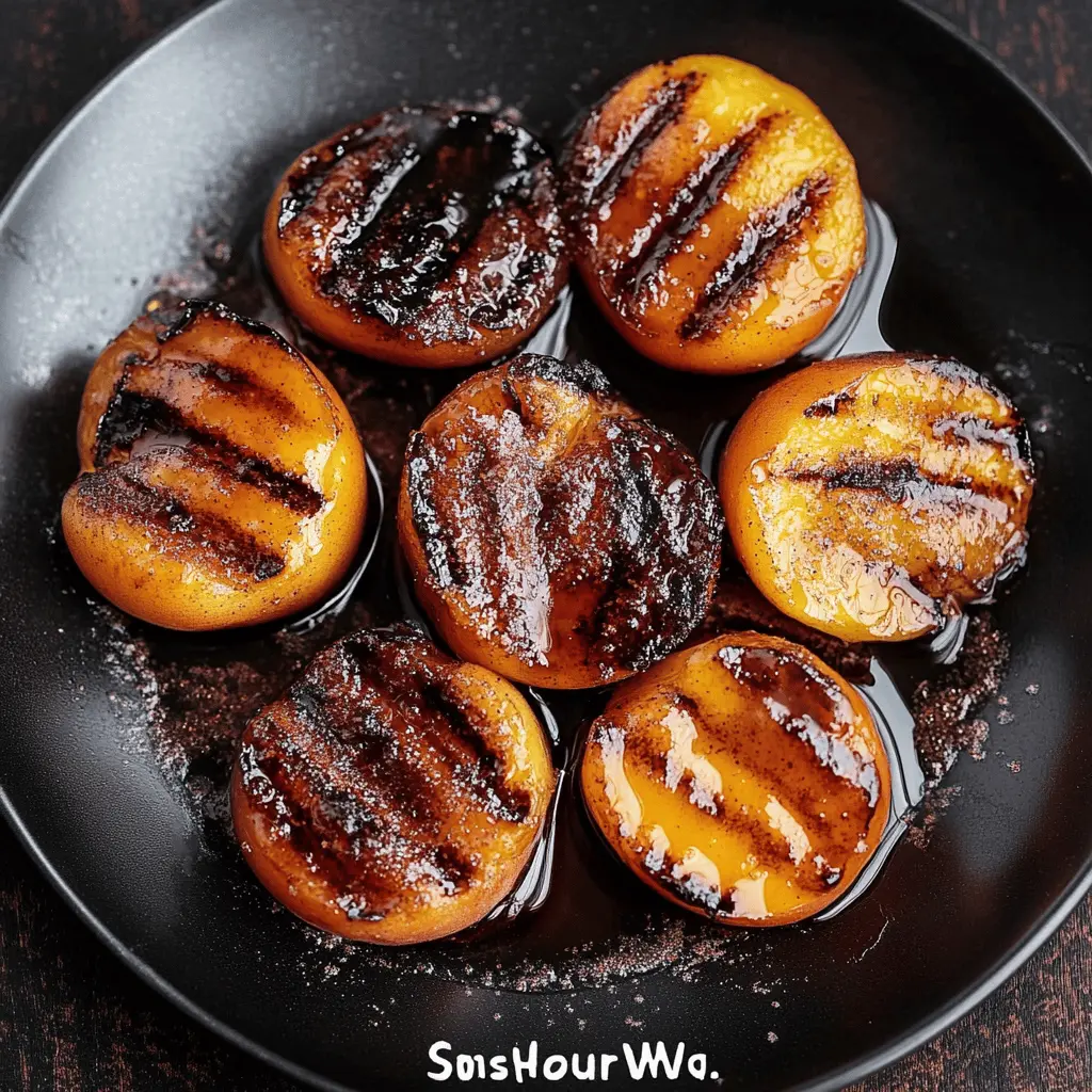 Sweet and juicy grilled peaches drizzled with a warm cinnamon honey sauce make for a perfect summer treat! This easy dessert combines the natural flavors of ripe peaches with a hint of spice, making it a delightful addition to any outdoor gathering or family dinner. Save this recipe to impress your guests at your next barbecue or enjoy a cozy night in!