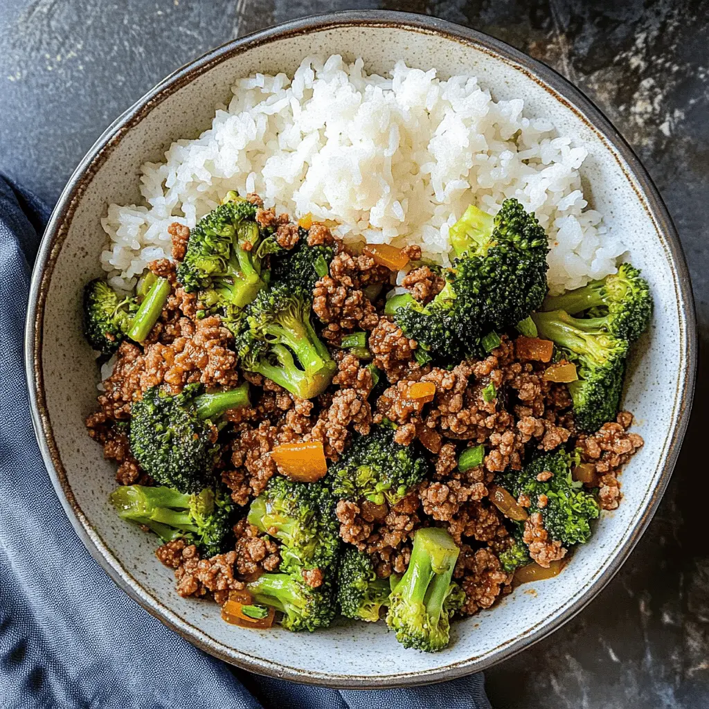 This Ground Beef and Broccoli recipe is a quick and tasty dish that's perfect for busy weeknights! Packed with tender broccoli and flavorful ground beef, it's a wholesome meal that the whole family will love. Don't forget to save it for your next dinner idea or when you're craving something delicious and satisfying!