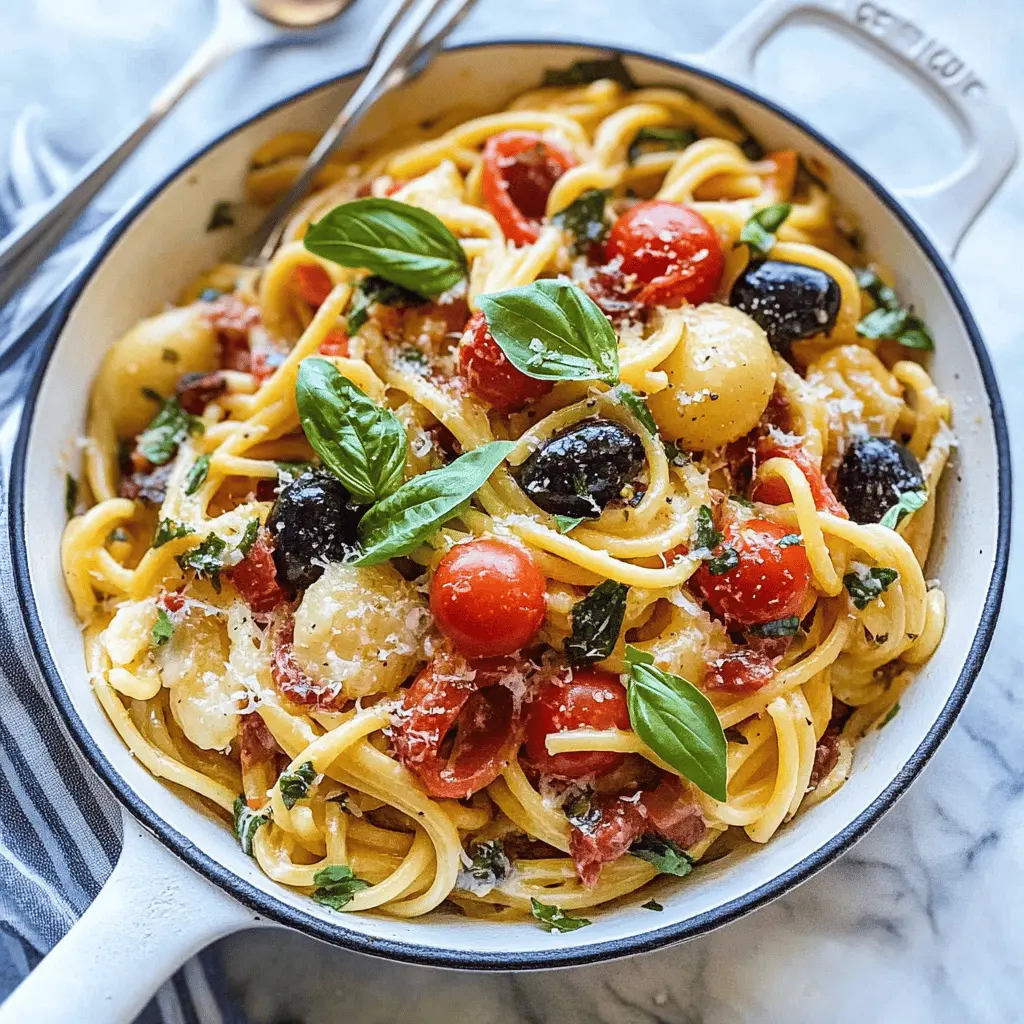 Transform your weeknight dinners with this Mediterranean One Pot Pasta! Bursting with fresh flavors from cherry tomatoes, olives, and herbs, this dish is a breeze to make and clean up. Perfect for busy evenings or a cozy gathering, save this recipe to enjoy a delicious meal with minimal effort!