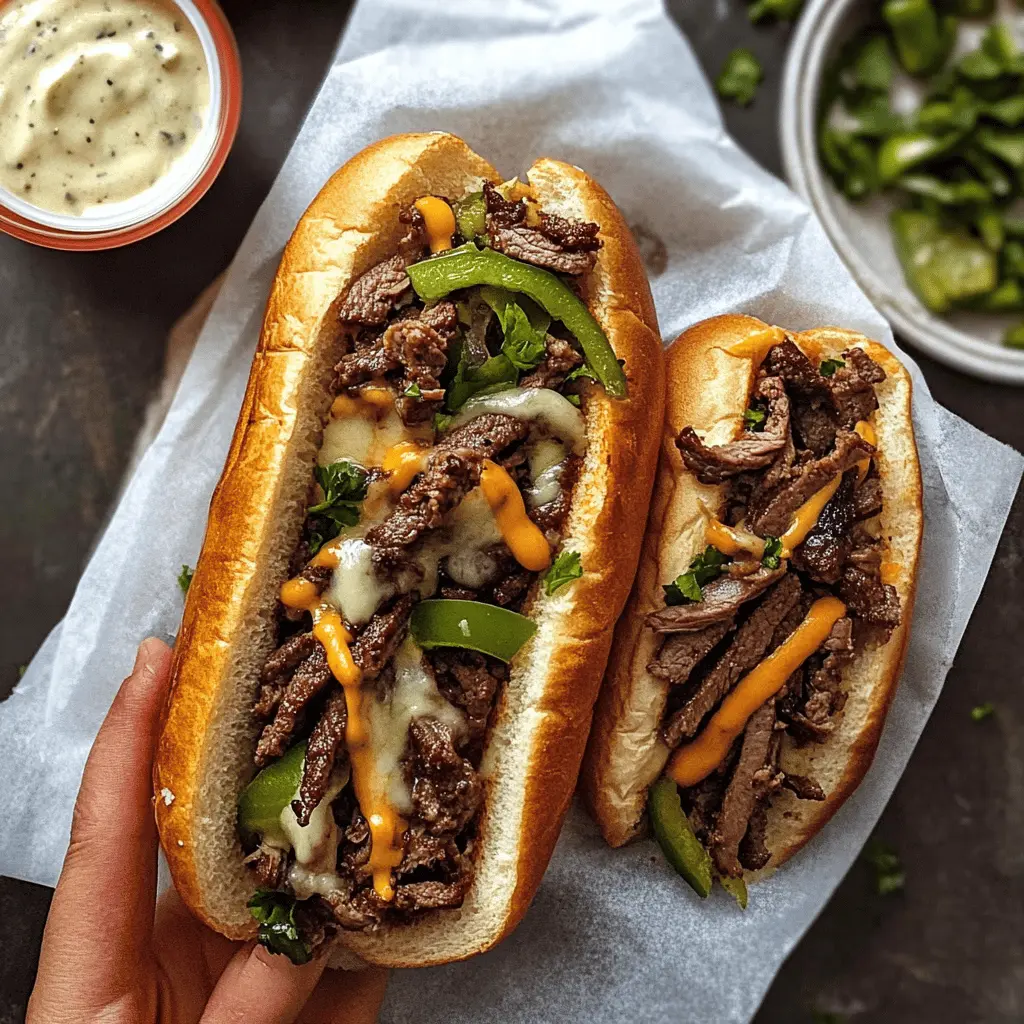 Get ready to enjoy a simple and delicious Philly cheesesteak that brings the flavors of this classic sandwich right to your kitchen. Featuring tender steak, sautéed onions, and melted cheese in a soft hoagie roll, it’s perfect for game day or a cozy dinner at home. Save this recipe for a quick, satisfying meal anytime!