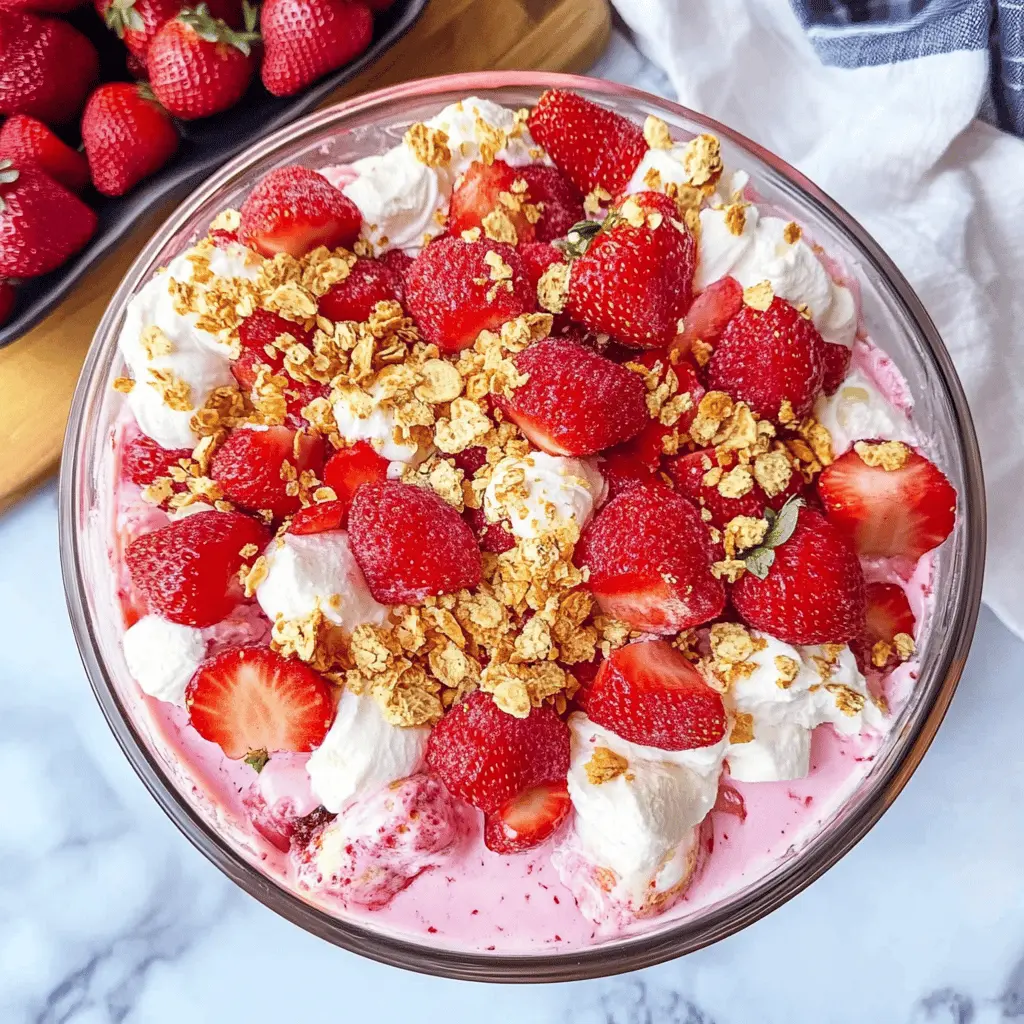Looking for a refreshing dessert? This Strawberry Lush is a creamy, dreamy treat that perfectly combines layers of fluffy whipped cream, graham cracker crust, and ripe strawberries. It's simple to make and perfect for picnics, potlucks, or just because! Save this recipe to your Pinterest board and impress your friends and family at your next gathering. 🍓✨