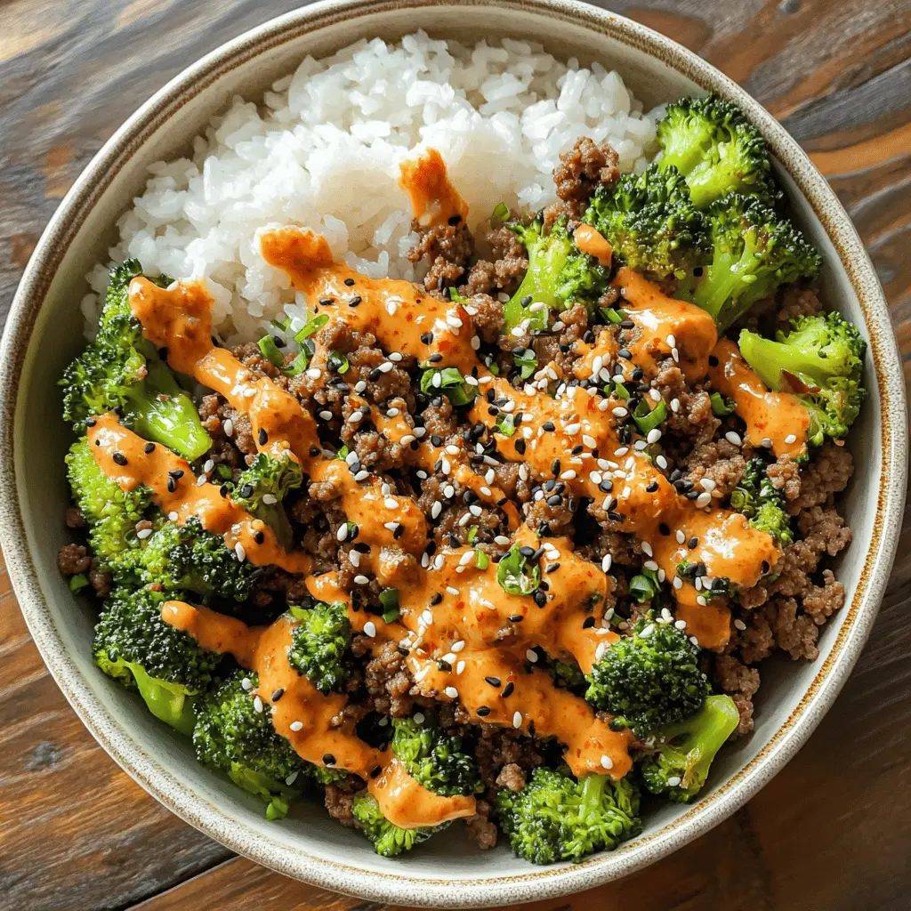 Looking for a quick and flavorful dinner option? This Teriyaki Ground Beef and Broccoli dish, drizzled with delicious Yum Yum sauce, is a weeknight winner! Packed with tender beef and vibrant broccoli, it's perfect for busy evenings. Save this pin for a tasty meal that everyone will love tonight or any night!