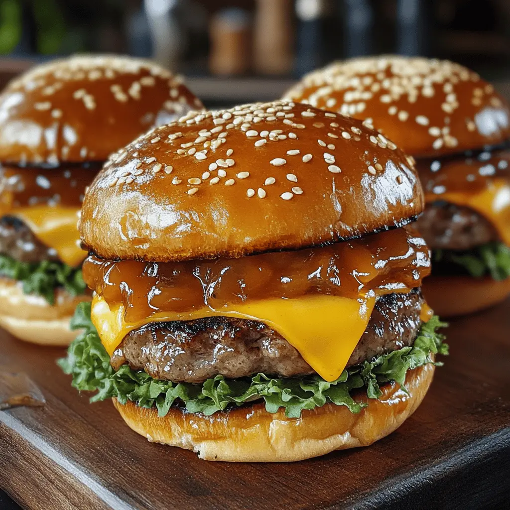 Love a tasty burger? These Teriyaki Parmesan Burgers are a delightful twist on a classic! With juicy beef patties coated in a savory teriyaki sauce and topped with melted American cheese, they offer a burst of flavor in every bite. Perfect for your next BBQ or family dinner. Save this recipe and impress your friends or family with this delicious twist!