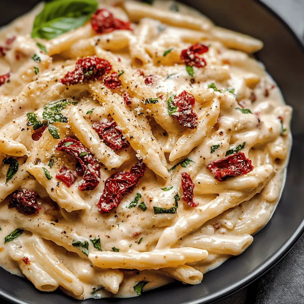 Easy Creamy Sun Dried Tomato Pasta Recipe