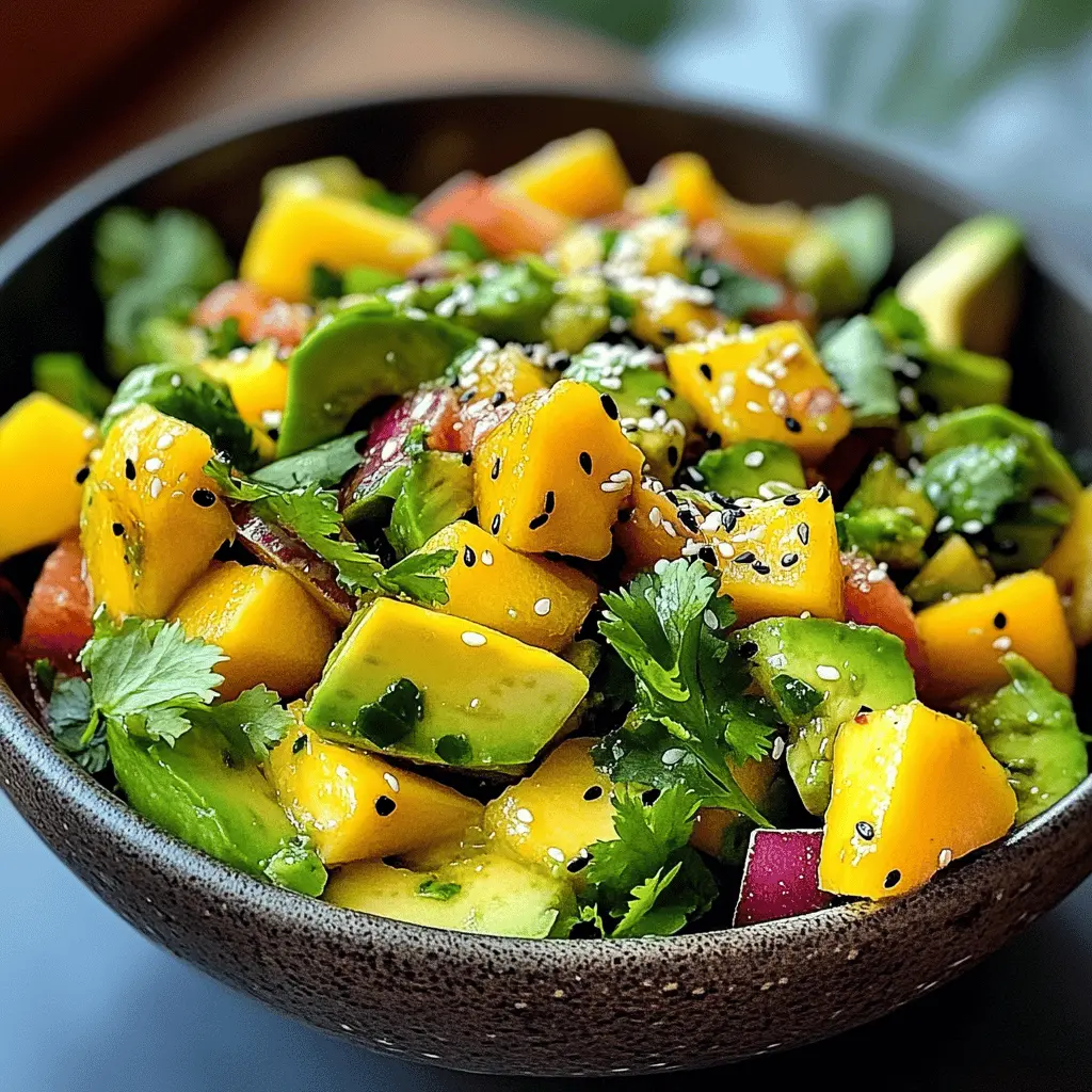 Easy Avocado Mango Salad Recipe For Summer