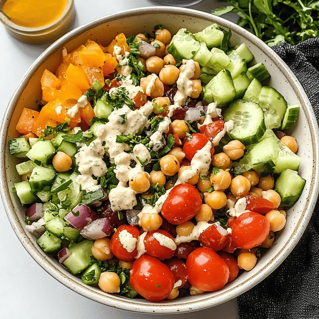 Easy Mediterranean Chickpea Salad Recipe