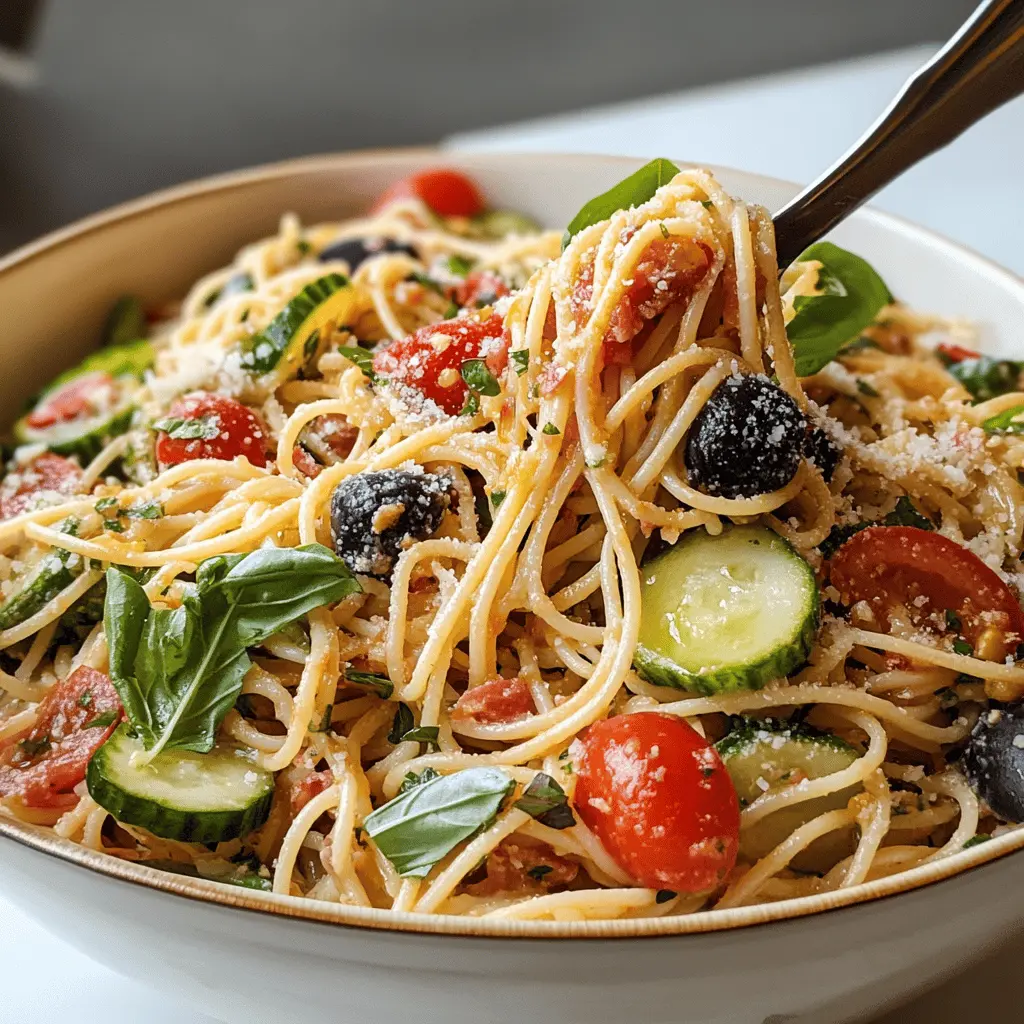 Easy California Spaghetti Salad Recipe