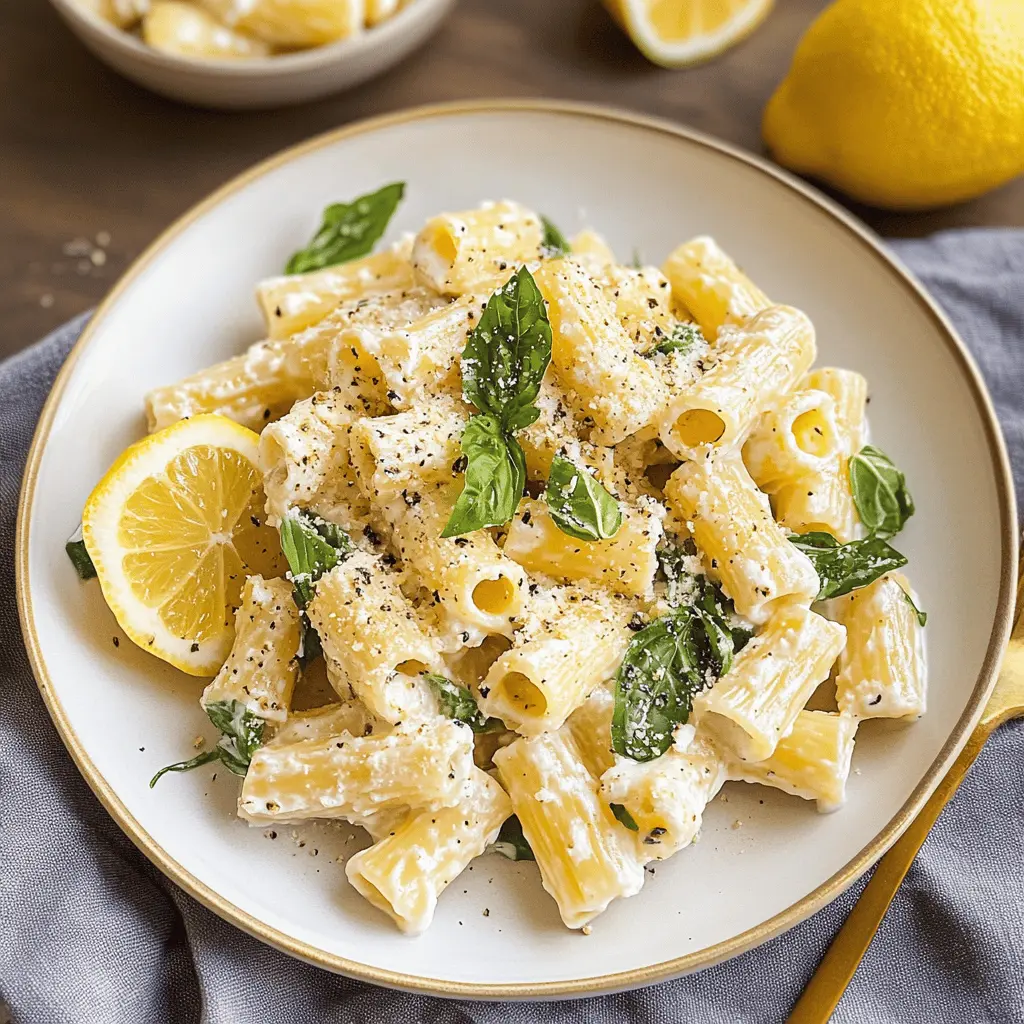 Easy Creamy Lemon Ricotta Pasta Recipe