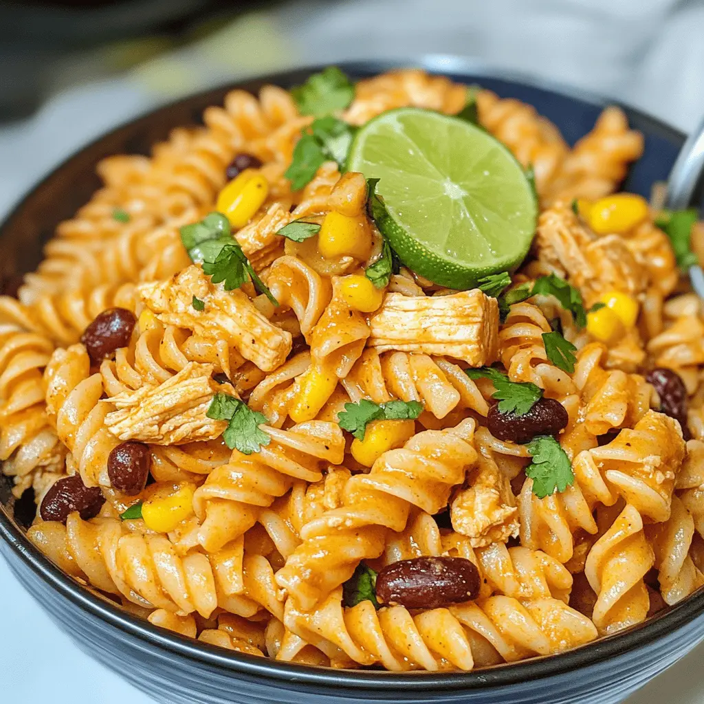 Easy Zesty Chicken Enchilada Pasta Salad Recipe