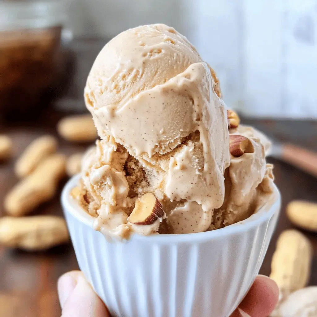 Easy No Churn Peanut Butter Ice Cream Recipe