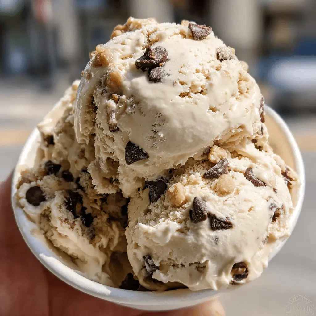 Easy Homemade Chocolate Chip Cookie Dough Ice Cream
