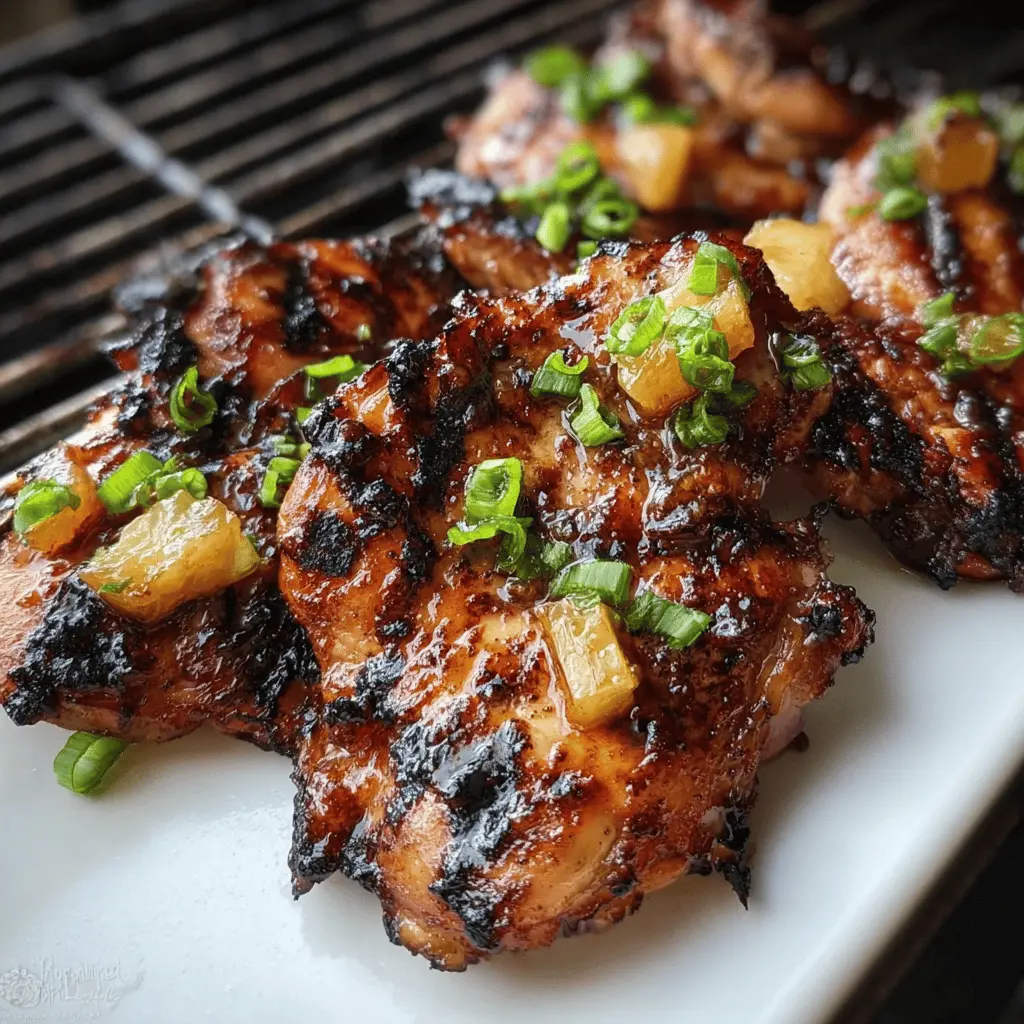 Easy Grilled Hawaiian Teriyaki Chicken Recipe