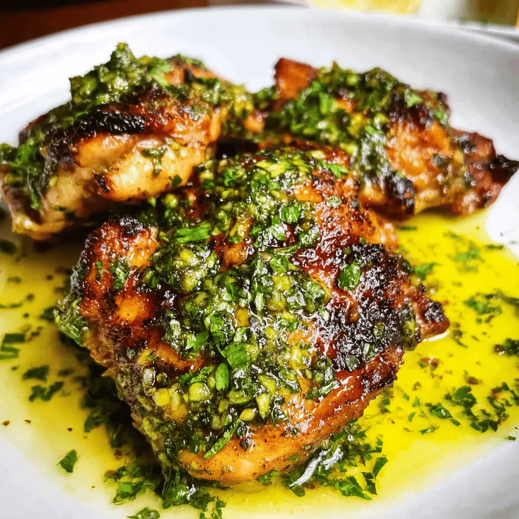 Easy Chimichurri Chicken Thighs Recipe