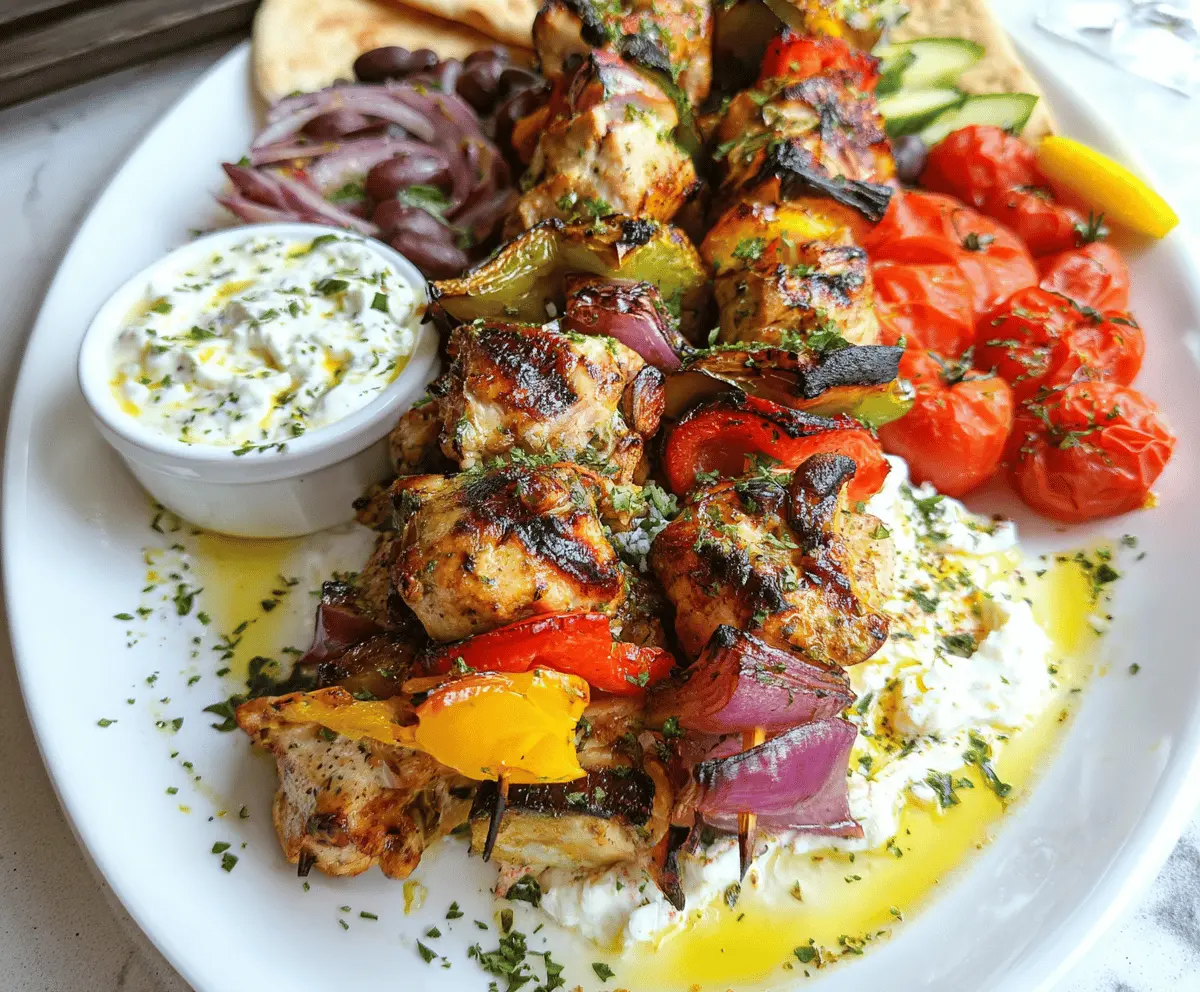 Easy Greek Chicken Kabobs Recipe