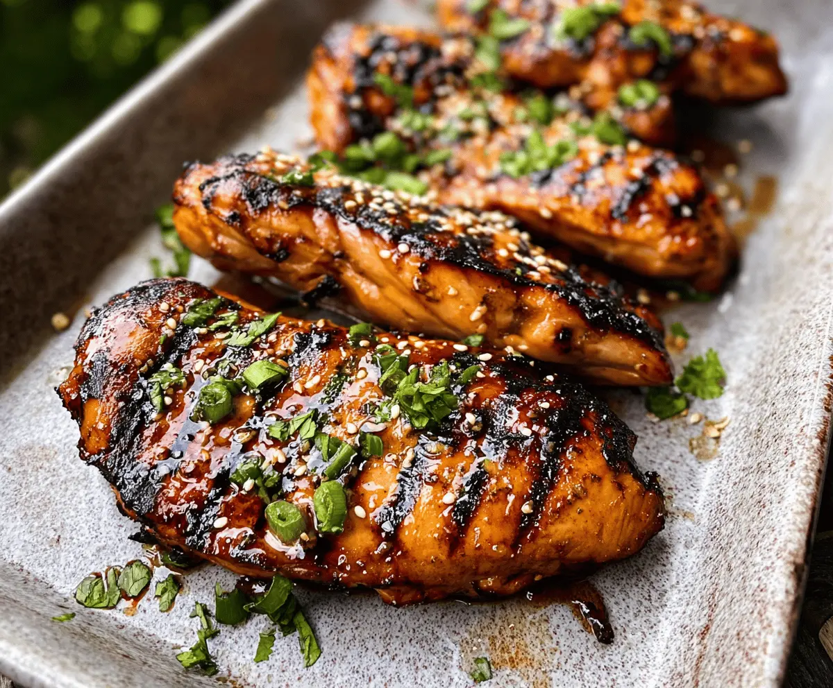 Easy Marinated Asian Grilled Chicken Recipe