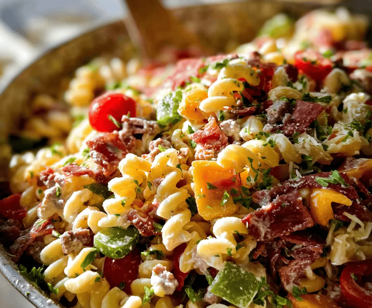 Easy Cowboy Pasta Salad Recipe
