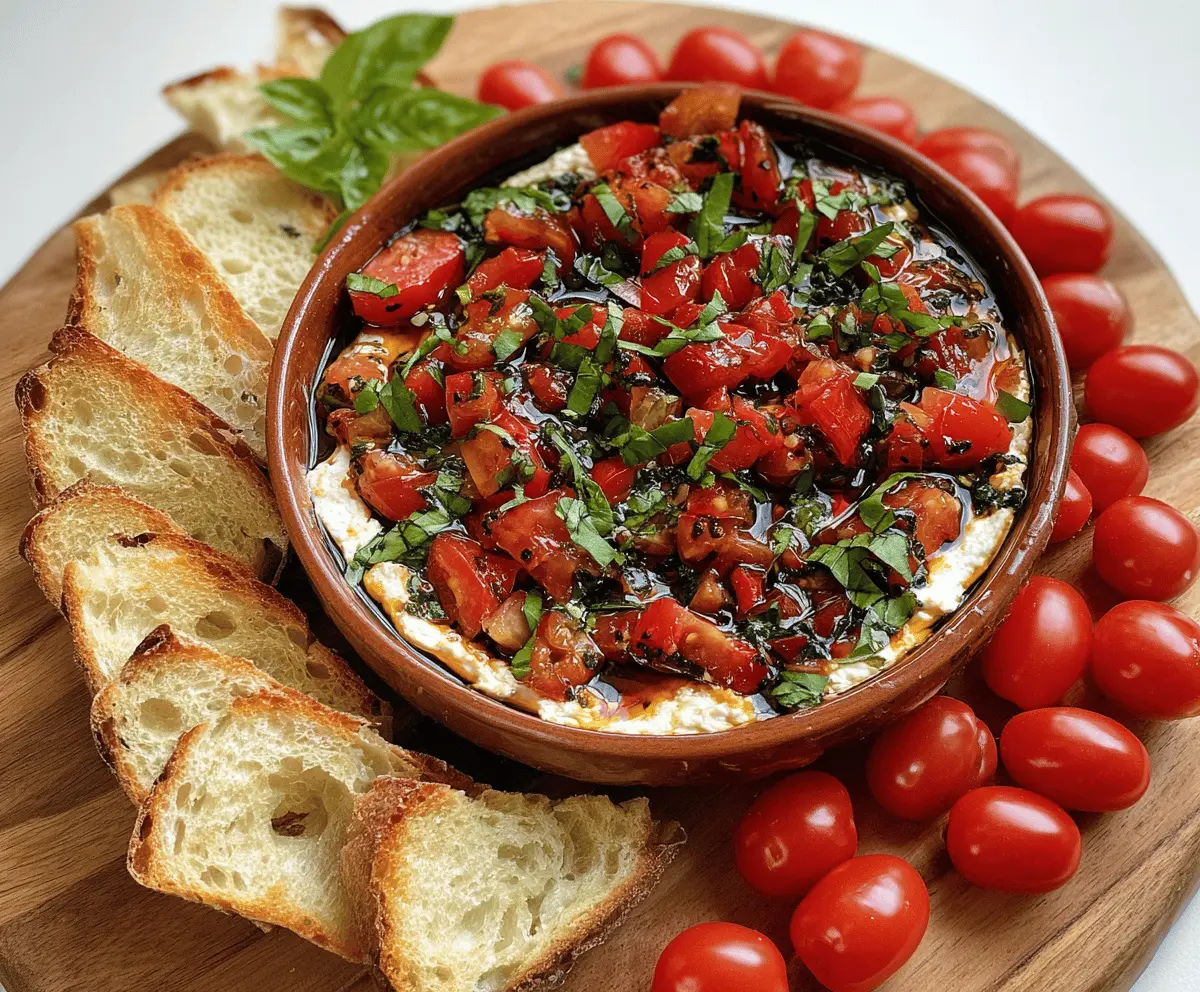 Easy Cheesy Bruschetta Dip Recipe