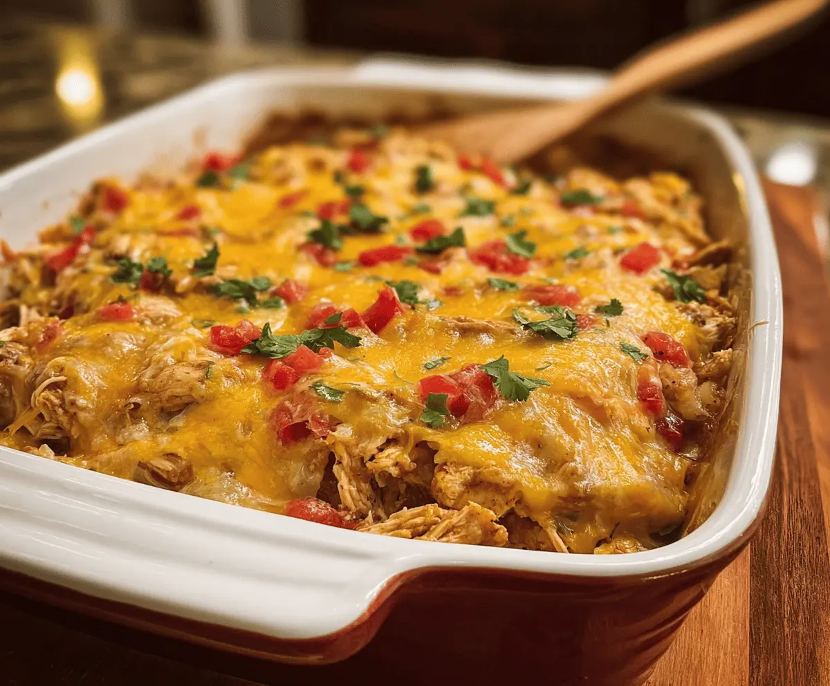 Easy Chicken Fajita Casserole Recipe
