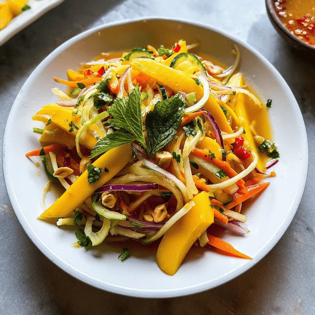 Easy Sweet and Spicy Thai Mango Salad Recipe
