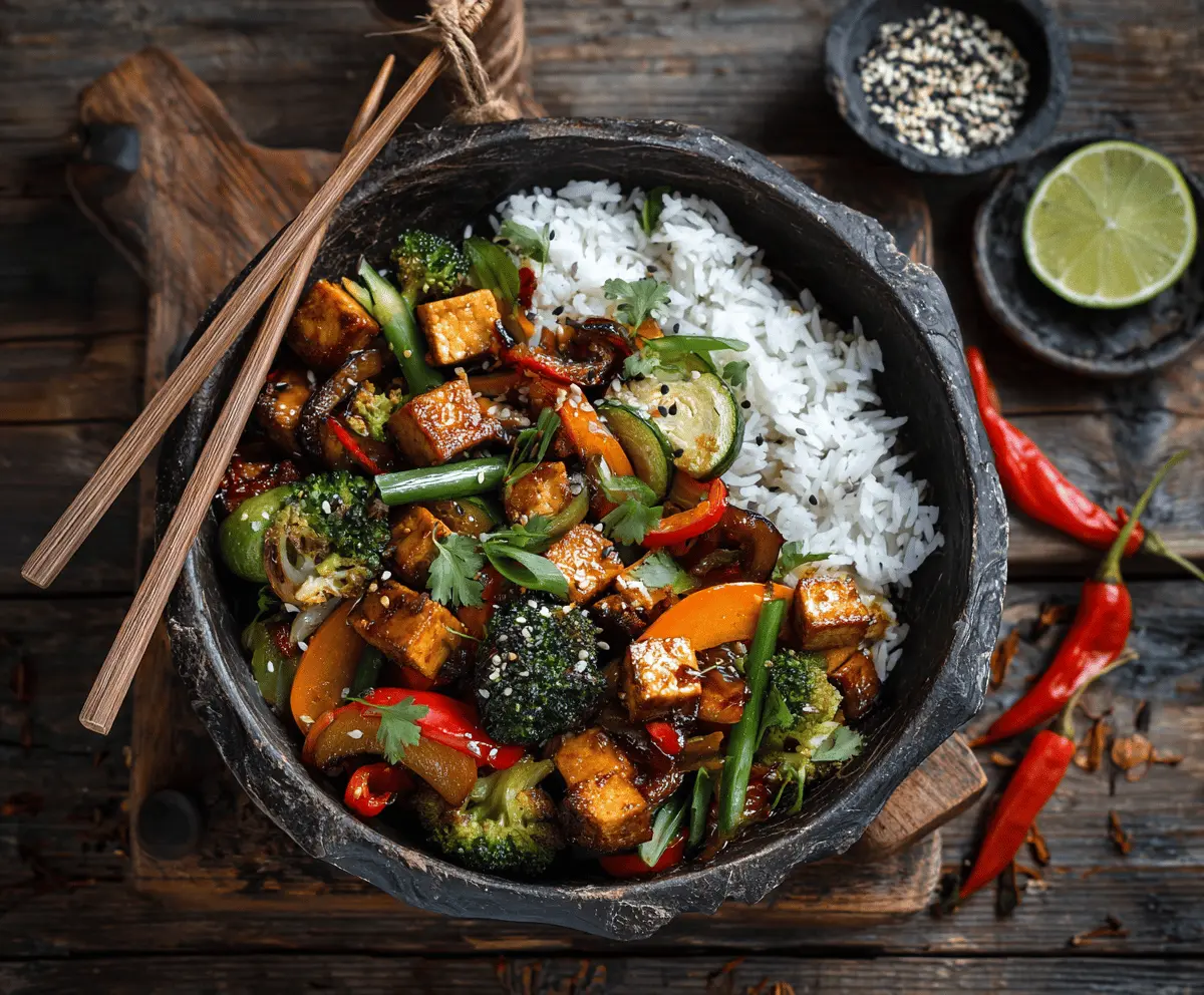 Vegan Stir-Fry with Tofu and Vegetables