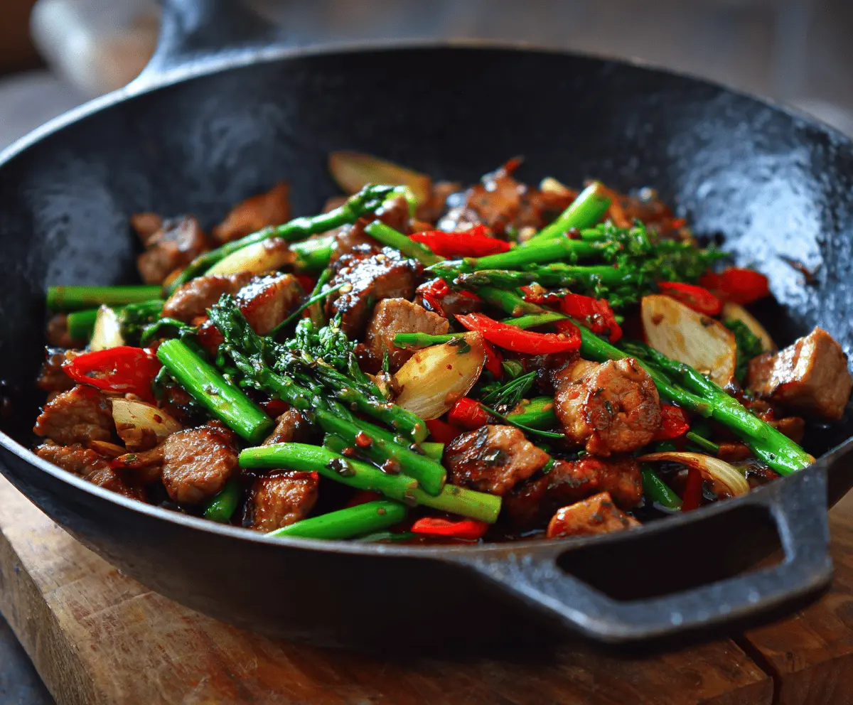 Garlic Pork Stir-Fry