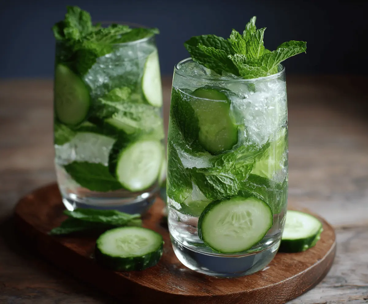 Cucumber Mint Water