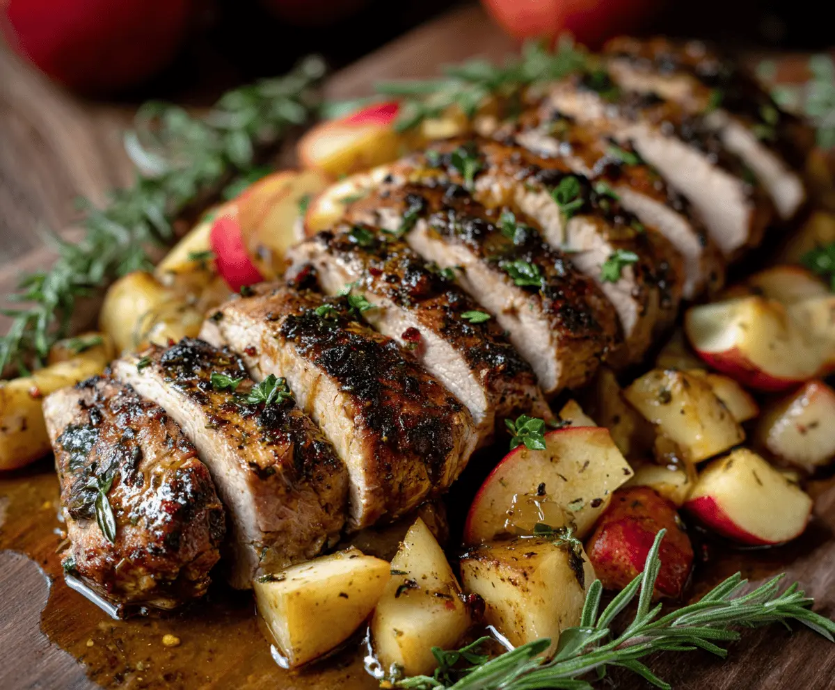 Pork Tenderloin with Apples