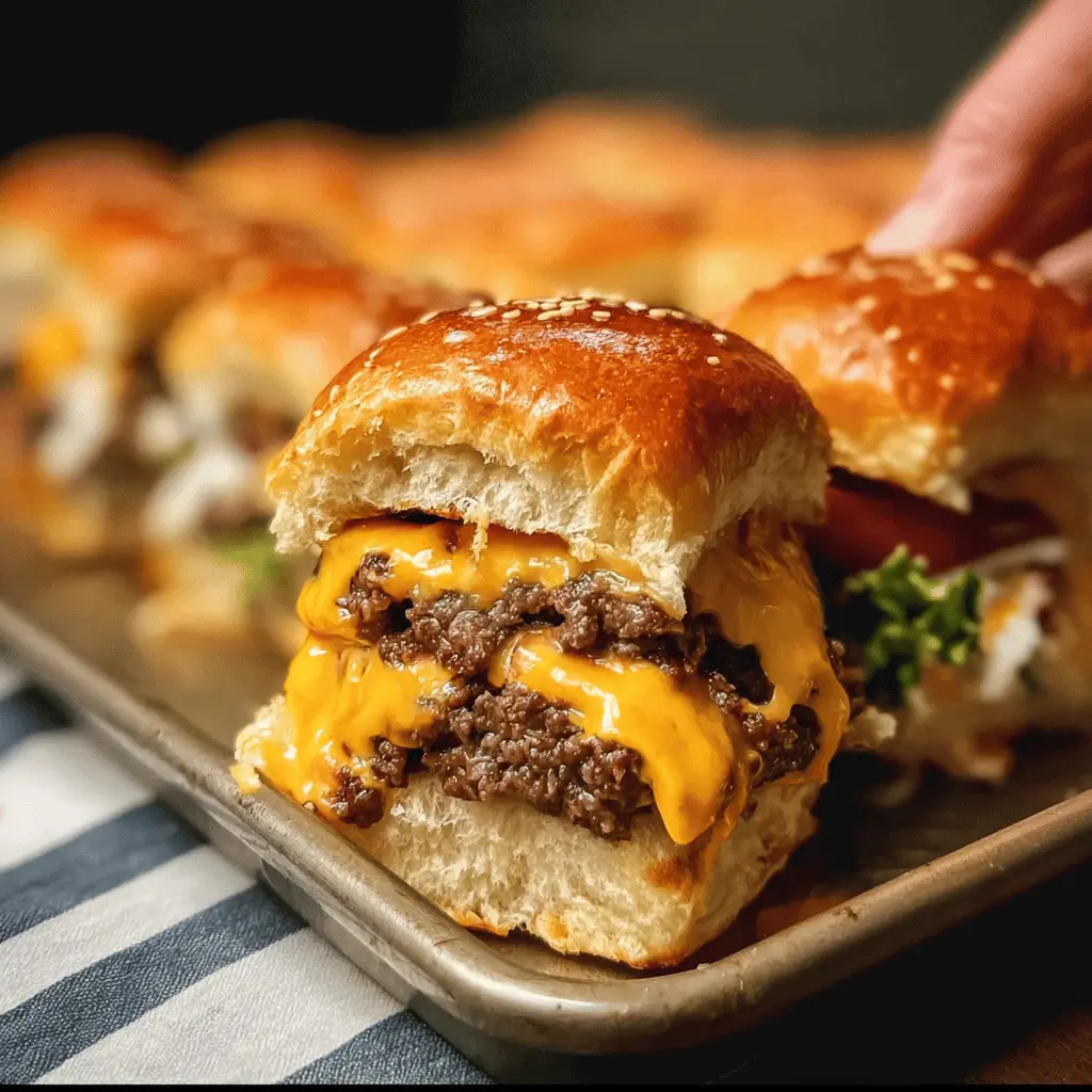 Easy Homemade Cheeseburger Sliders Recipe