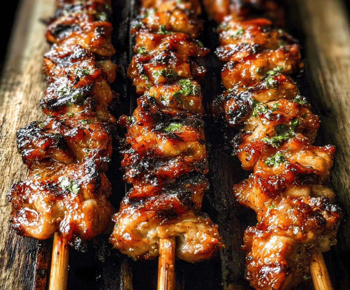 Easy Grilled Thai Chicken Skewers Recipe