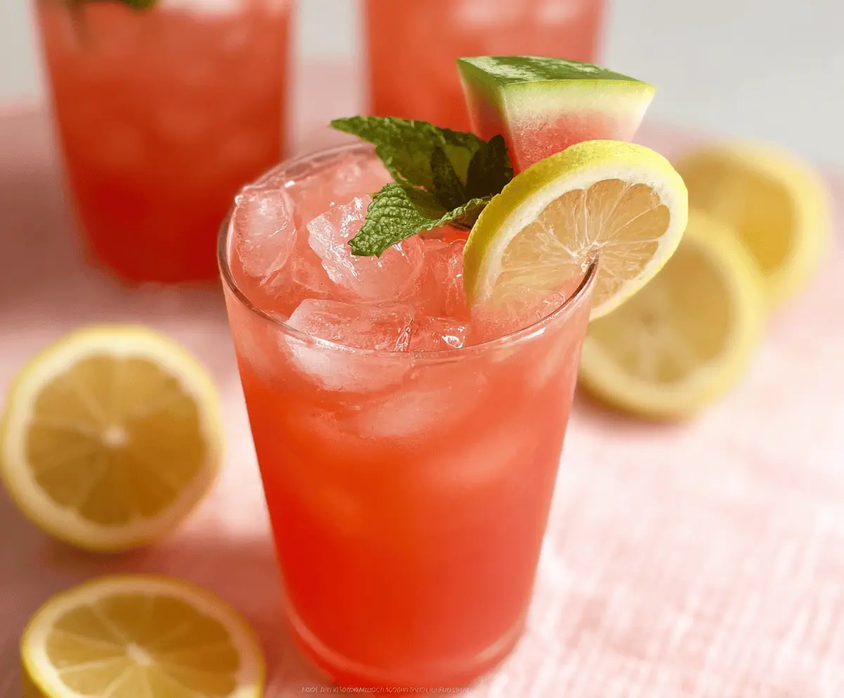 Copycat Chick-fil-A Watermelon Mint Lemonade Recipe