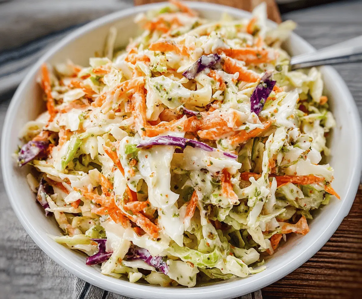 Sweet and Tangy Coleslaw Recipe for BBQs
