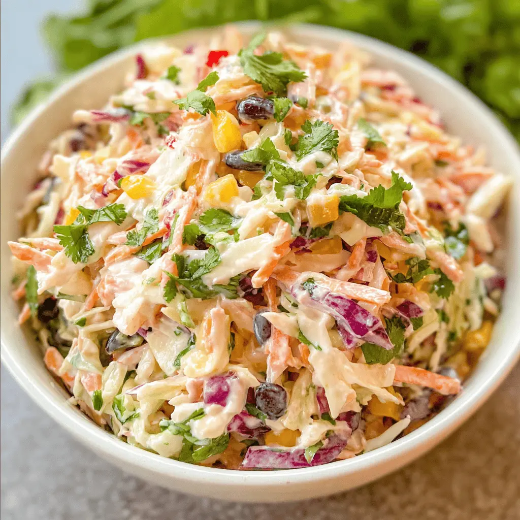 Easy Mexican Coleslaw Recipe with Fresh Flavor