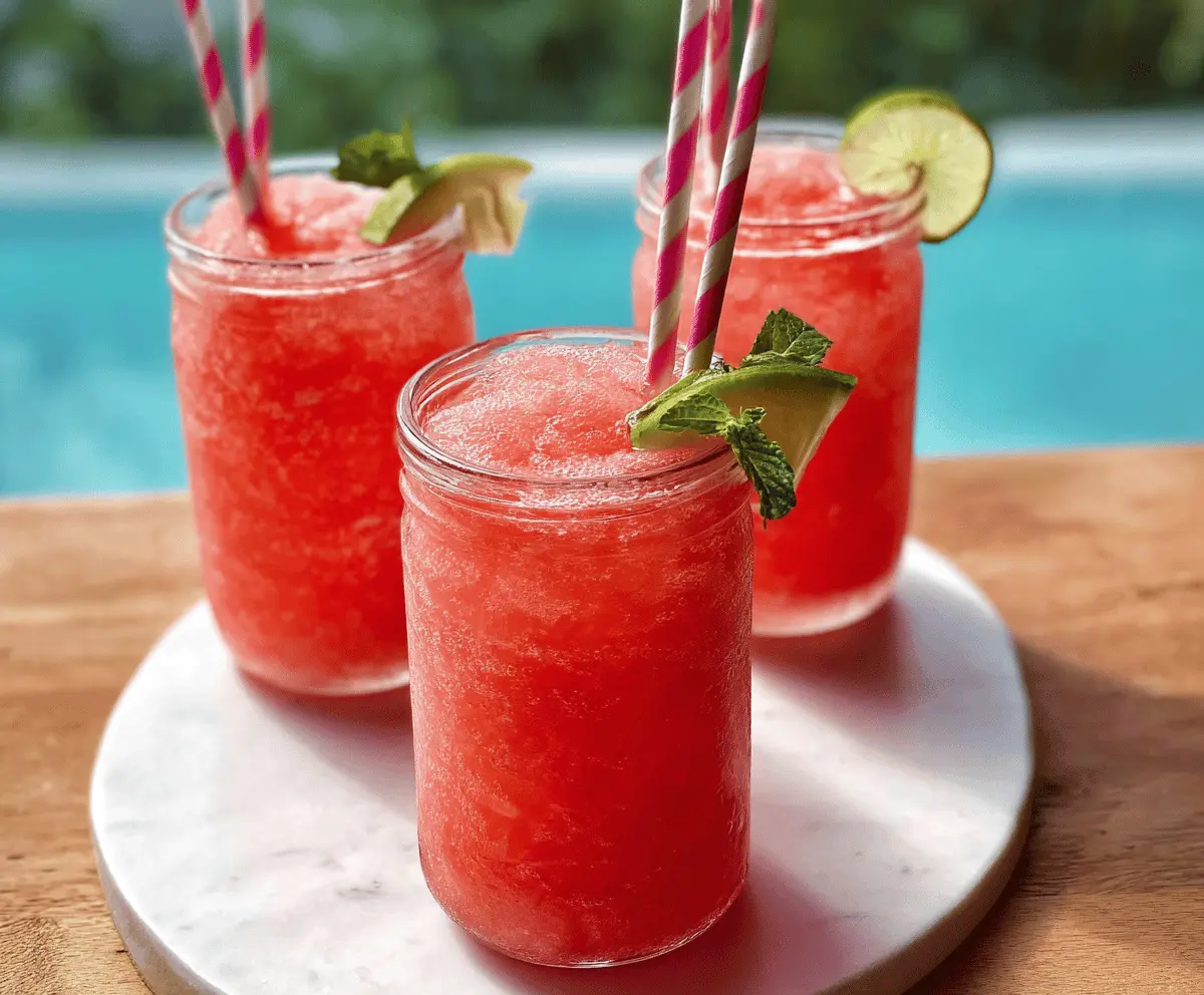 Refreshing Watermelon Vodka Slush Recipe