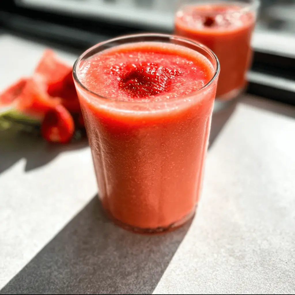 Refreshing Strawberry Watermelon Smoothie Recipe