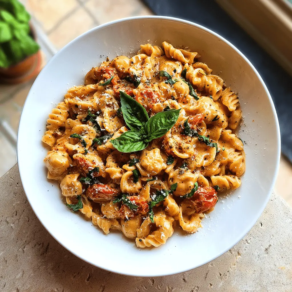 Creamy Basil Tomato Pasta Recipe for Dinner