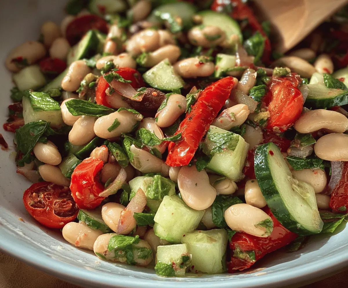 Easy Mediterranean Bean Salad Recipe for Summer