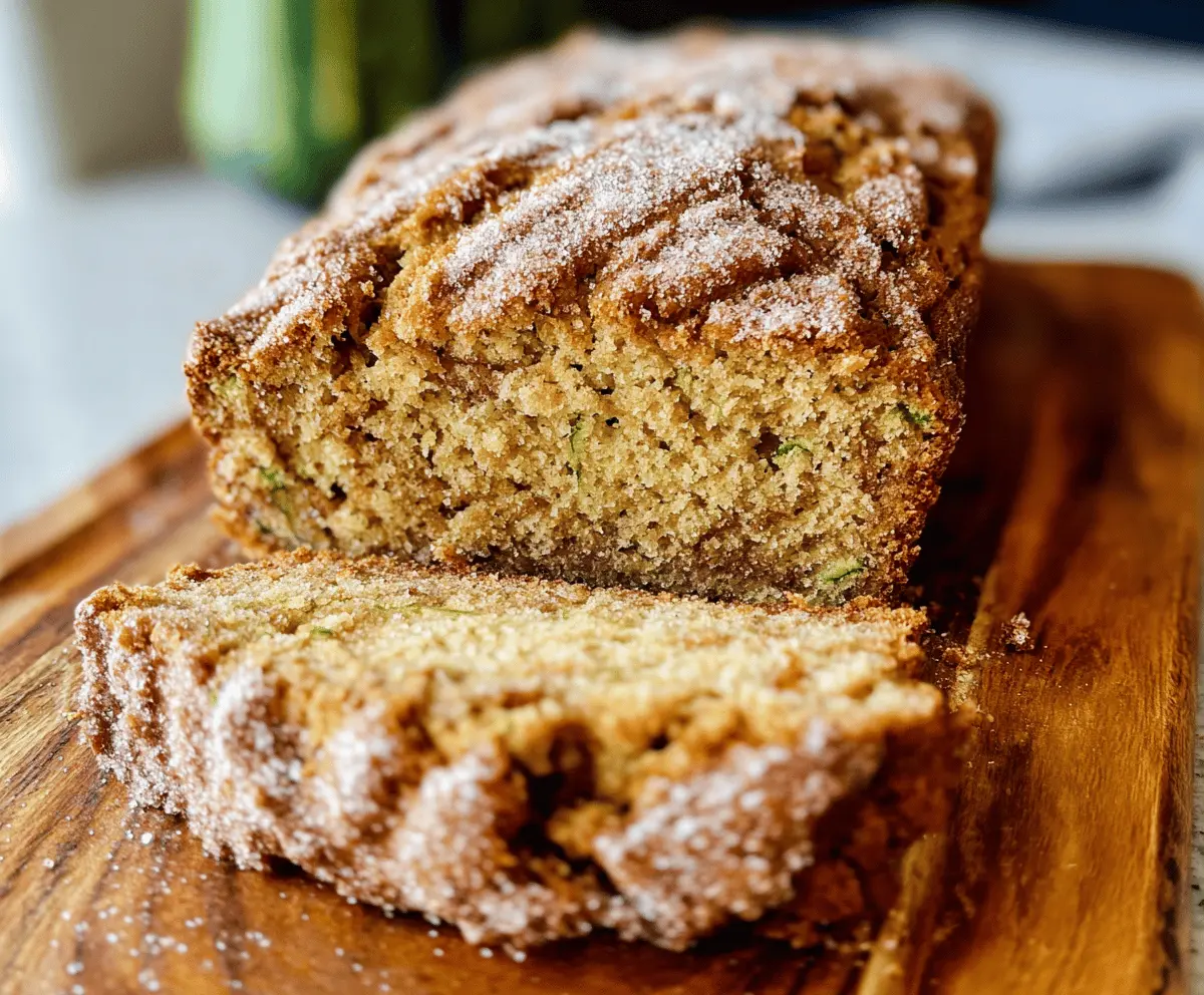 Soft Snickerdoodle Zucchini Bread Recipe