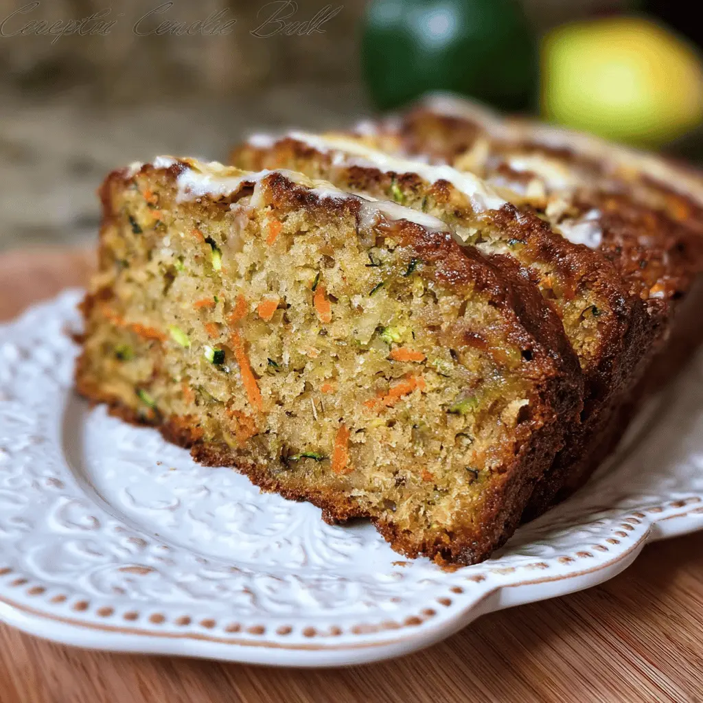 Moist Carrot Apple Zucchini Bread Recipe