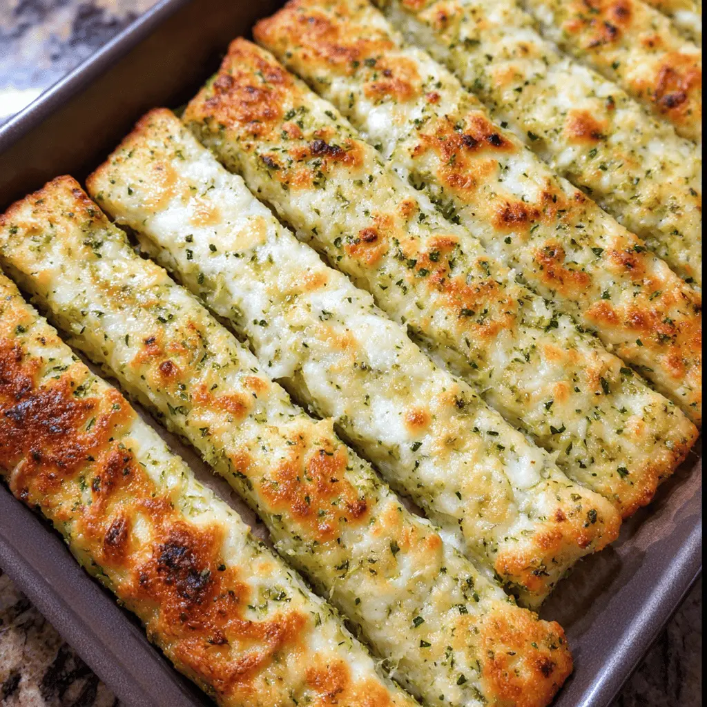 Easy Zucchini Breadsticks Recipe with Garlic Butter