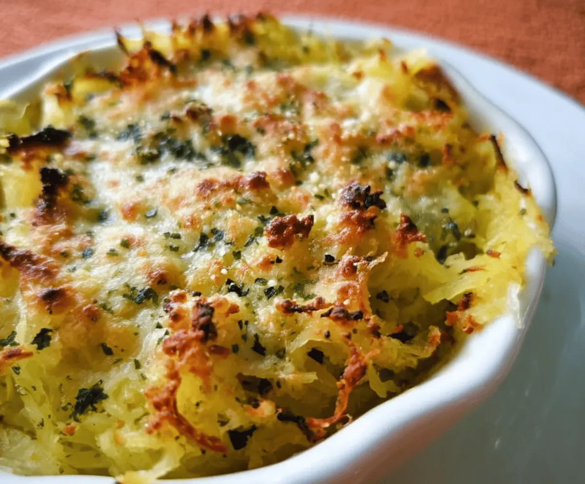 Healthy Spaghetti Squash Au Gratin Recipe