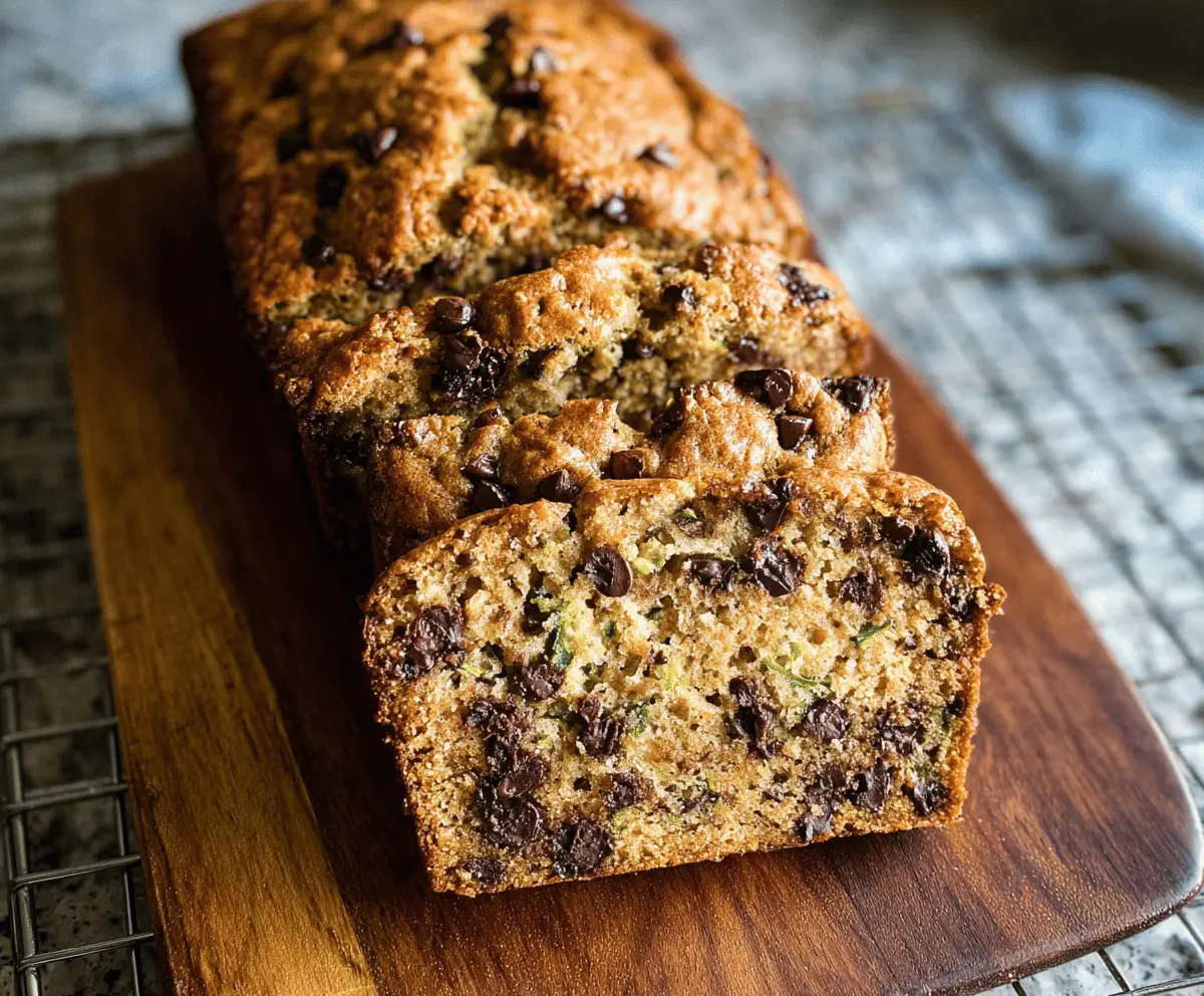 Moist Chocolate Chip Zucchini Bread Recipe