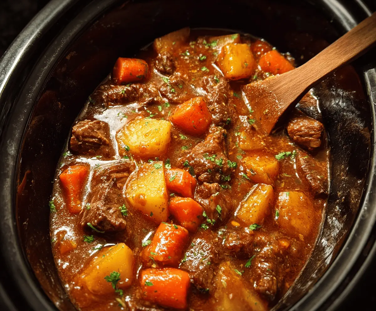 Easy Crock Pot Beef Stew Recipe for Comfort Meals