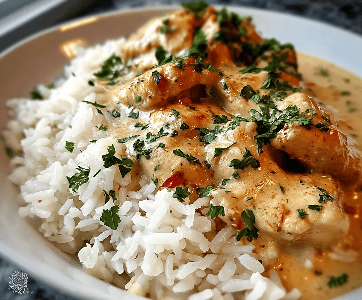 Creamy Chicken and Rice Easy One-Pot Dinner