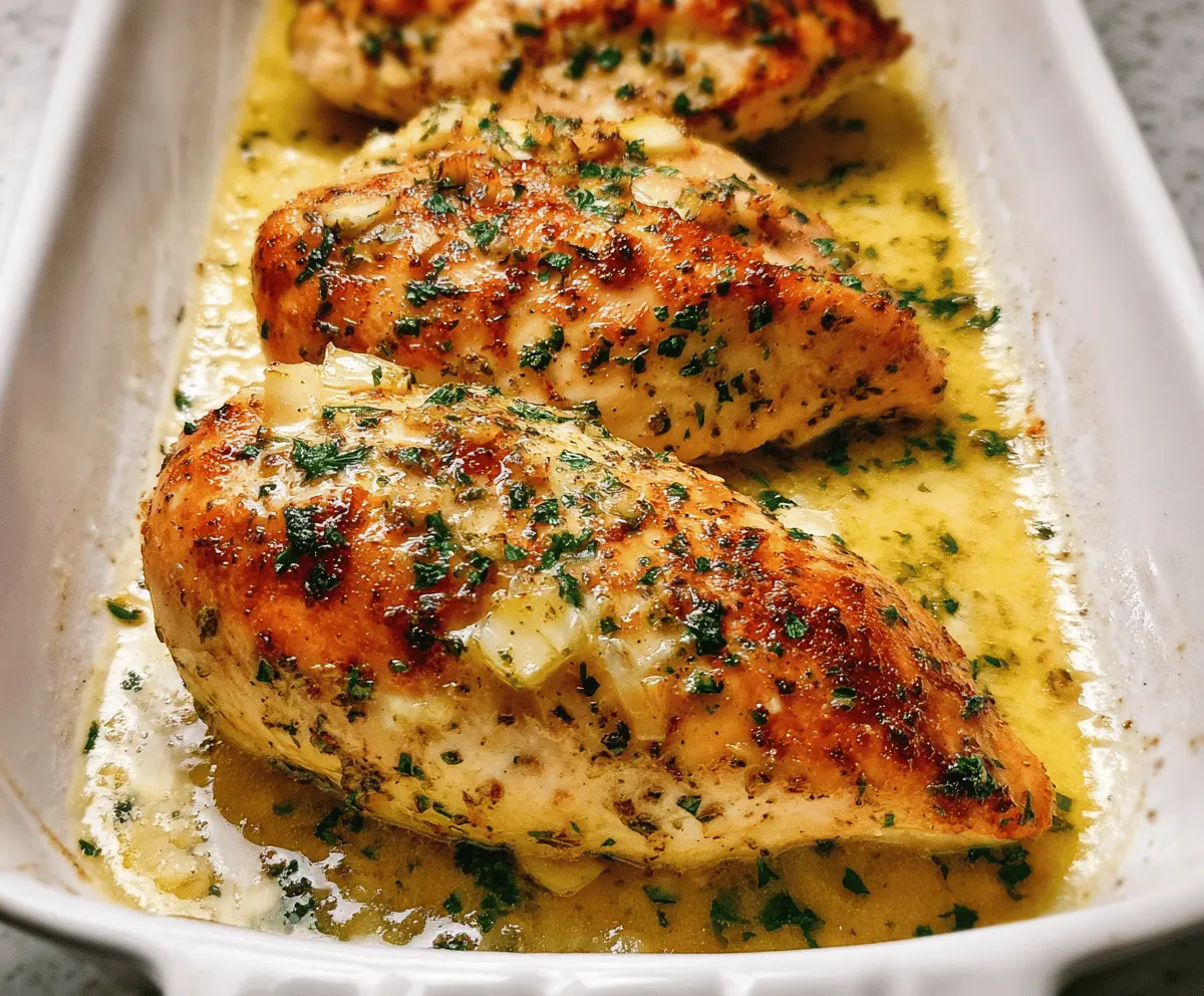 Garlic Butter Baked Chicken Breast Recipe