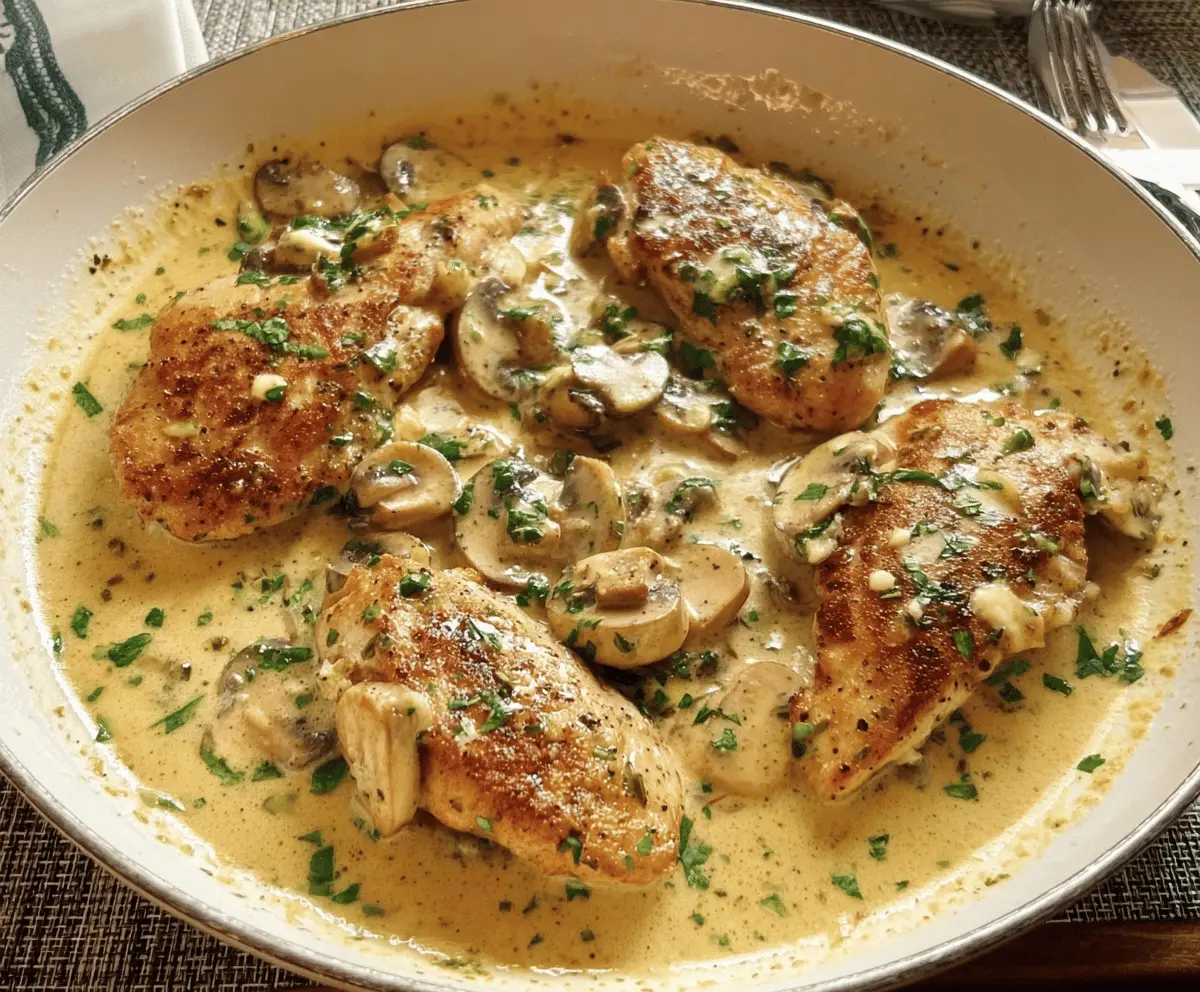 Easy Creamy Garlic Chicken Recipe