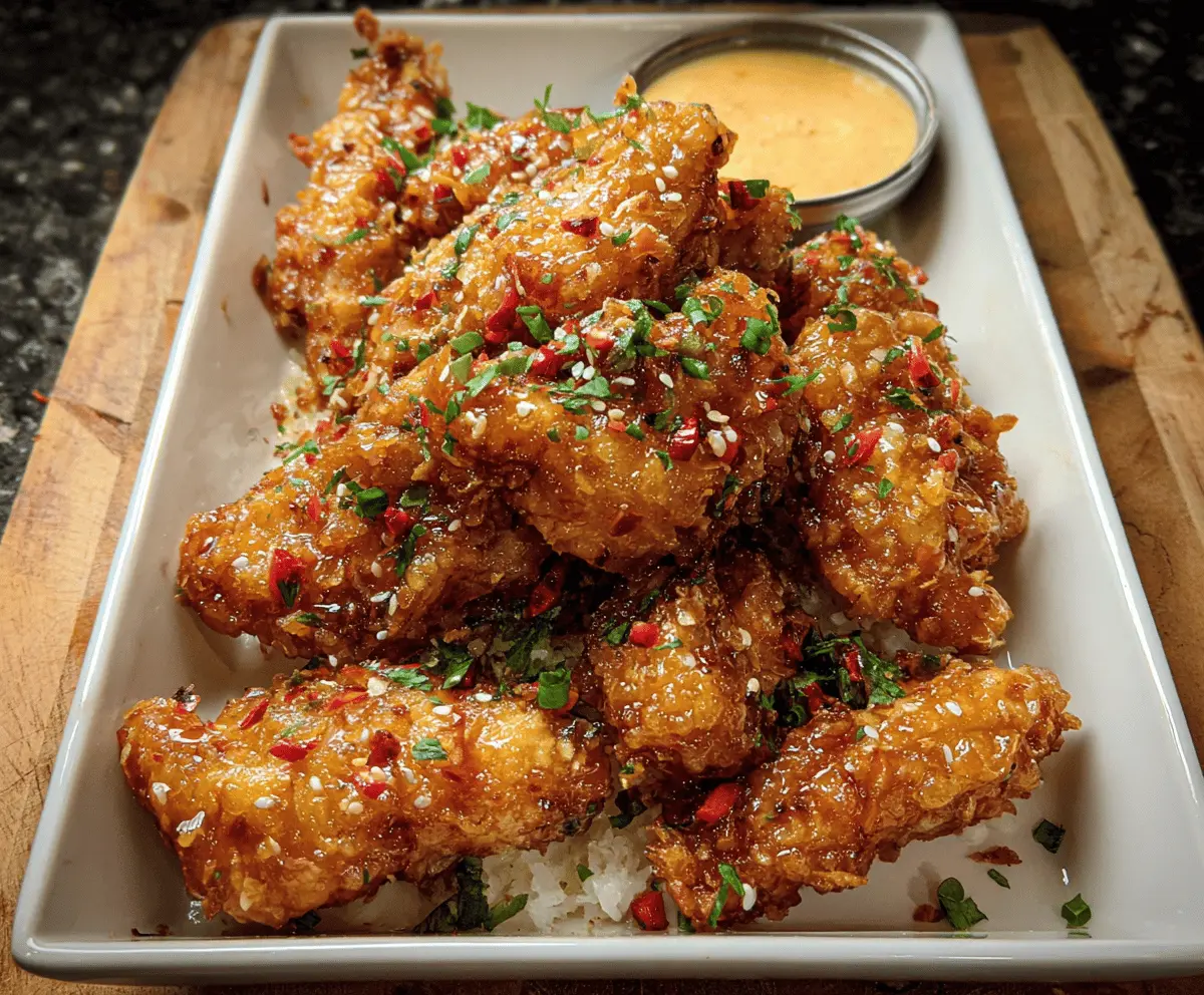 Easy Crispy Bang Bang Chicken Recipe